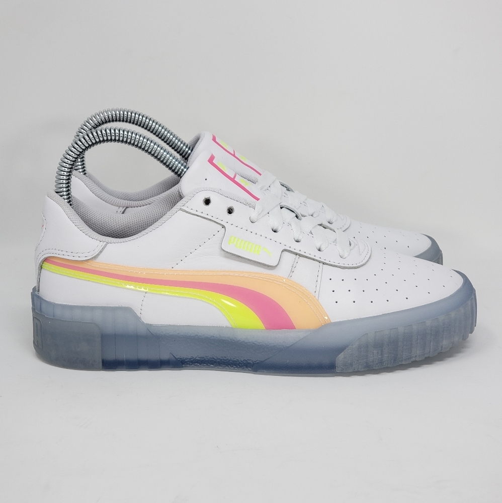 PUMA Womems Cali Sport Iced Neon Size 6.5